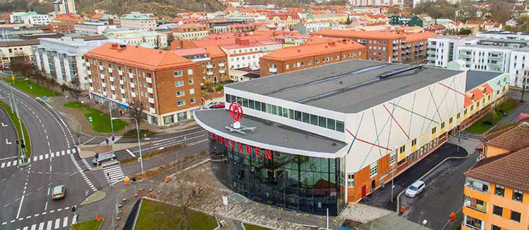 Baksidan av lokalen